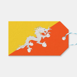 Bhutaanse vlag (Bhutan) (Donderdraak) Cadeaulabel