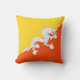Bhutaanse vlag (Bhutan) (Donderdraak) Kussen