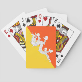 Bhutaanse vlag (Bhutan) (Donderdraak) Pokerkaarten