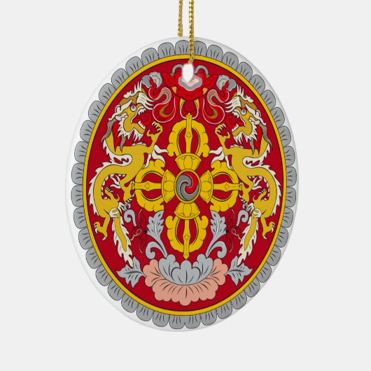 BHUTAN* - Aangepaste kerstversiering Keramisch Ornament (Rechts)