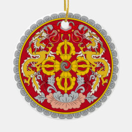BHUTAN* - Aangepaste kerstversiering Keramisch Ornament