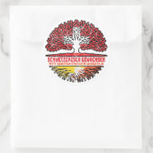 Bhutan Bhutanisch Schweizer Schweiz Baum Wurzel Ronde Sticker (Tas)