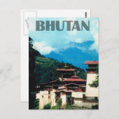 Bhutan Briefkaart (Voorkant / Achterkant)