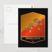 Bhutan Briefkaart (Voorkant / Achterkant)
