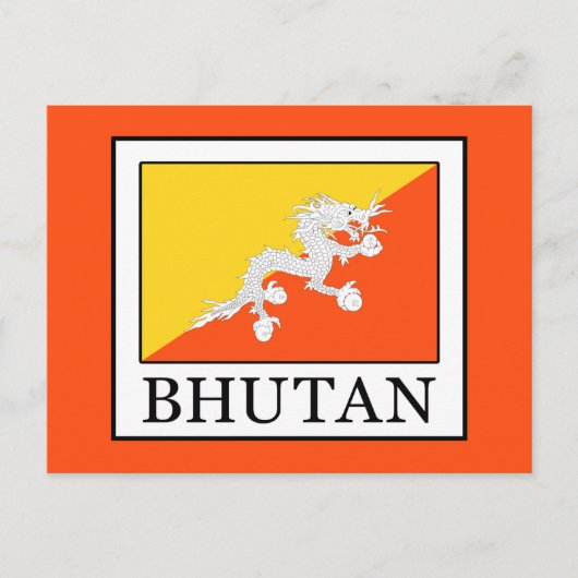 Bhutan Briefkaart (Voorkant)