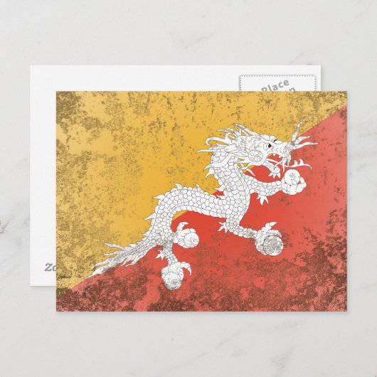 Bhutan Briefkaart (Voorkant / Achterkant)