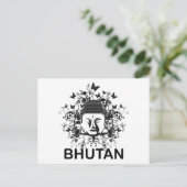 Bhutan Buddha Briefkaart (Staand voorkant)