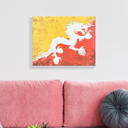 Bhutan Canvas Afdruk (Insitu (Woonkamer))