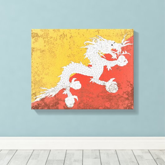 Bhutan Canvas Afdruk (Insitu (Houten vloer))