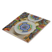 Bhutan. Ceremoniale koeken gemaakt door monniken e Tegeltje (Zijkant)