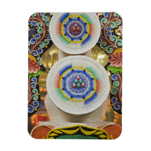 Bhutan. Ceremoniële cakes gemaakt door monniken ve Magneet