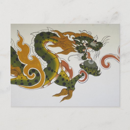 bhutan dragon briefkaart (Voorkant)