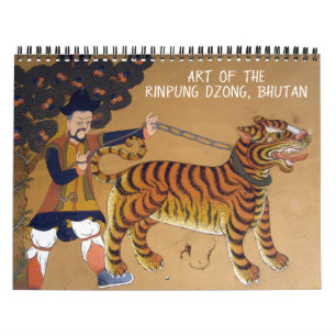 Bhutan Dzong-kunst Kalender