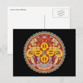 bhutan embleem briefkaart (Voorkant / Achterkant)