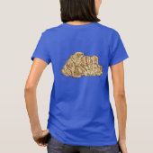 Bhutan Flag and Map dk T-Shirt (Achterkant)