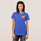 Bhutan Flag and Map dk T-Shirt (Voorkant volledig)