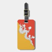 Bhutan Flag Bagagelabel (Voorkant verticaal)