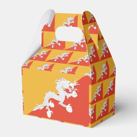 Bhutan Flag Bedankdoosjes (Achterkant)