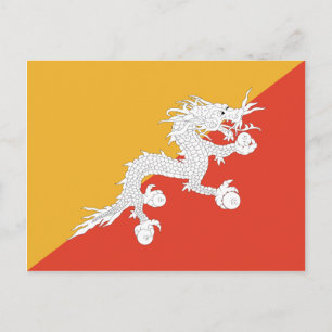 Bhutan Flag Briefkaart