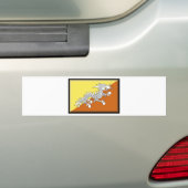 Bhutan Flag Bumpersticker (Op auto)