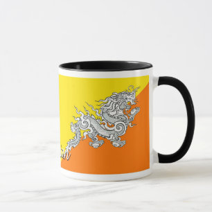 Bhutan Flag Coffee Mok