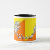 Bhutan Flag Coffee Mok (Midden)