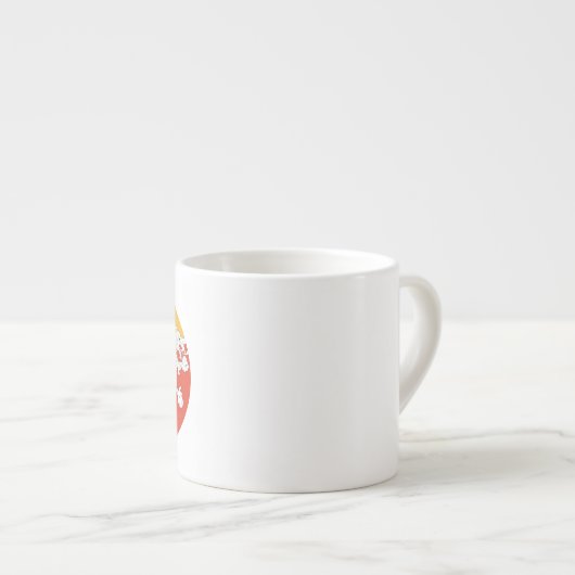 Bhutan Flag Espresso Kop (Voorkant rechts)