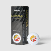 Bhutan Flag Golfballen (Verpakking)