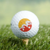 Bhutan Flag Golfballen (Insitu Shirt)