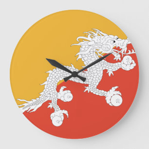 Bhutan Flag Grote Klok