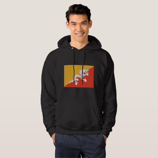 Bhutan Flag Hoodie (Voorkant volledig)