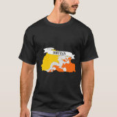 bhutan flag map t-shirt (Voorkant)