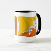 Bhutan Flag Mok (Voorkant rechts)