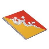 Bhutan Flag Notitieboek (Rechterzijde)