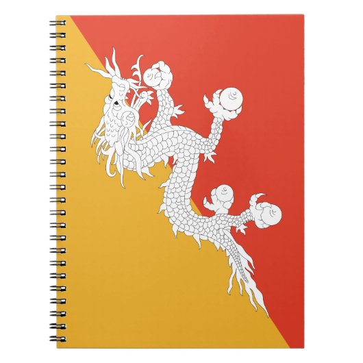 Bhutan Flag Notitieboek (Voorkant)