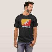 Bhutan Flag ondersteunt Bhutanese mensen Vrouwen M T-shirt (Voorkant volledig)