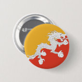 Bhutan Flag Ronde Button 5,7 Cm (Voorkant /achterkant)