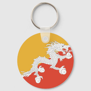 Bhutan Flag Sleutelhanger
