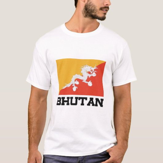 Bhutan Flag T-shirt (Voorkant)