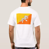 Bhutan Flag T-shirt (Achterkant)