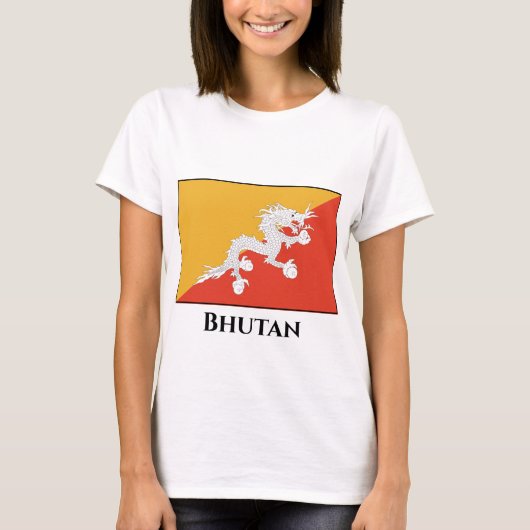 Bhutan Flag T-shirt (Voorkant)