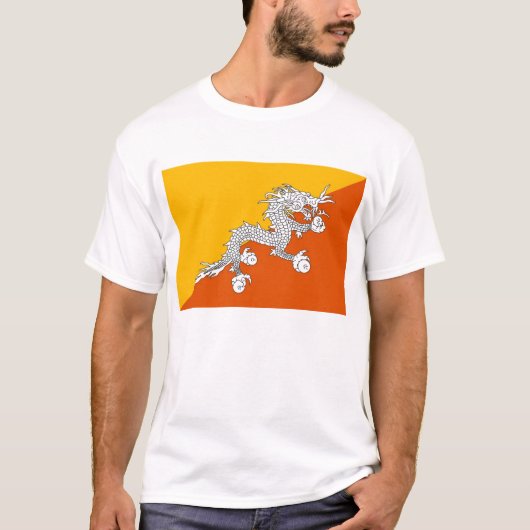 BHUTAN FLAG T-shirt (Voorkant)