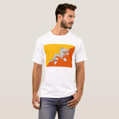 BHUTAN FLAG T-shirt (Voorkant volledig)