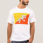 Bhutan Flag T-Shirt, Patriotic T-Shirts (Voorkant)