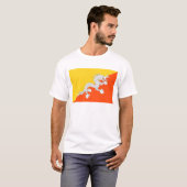 Bhutan Flag T-Shirt, Patriotic T-Shirts (Voorkant volledig)