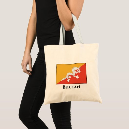 Bhutan Flag Tote Bag (Voorkant (product))