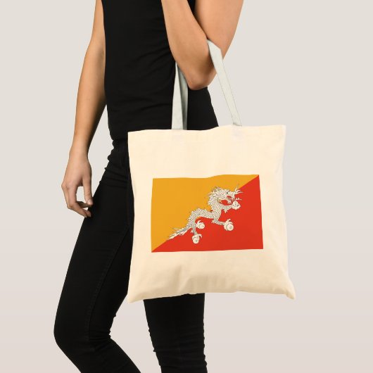 Bhutan Flag Tote Bag (Voorkant (product))