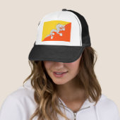 Bhutan Flag Trucker Pet (In situ)