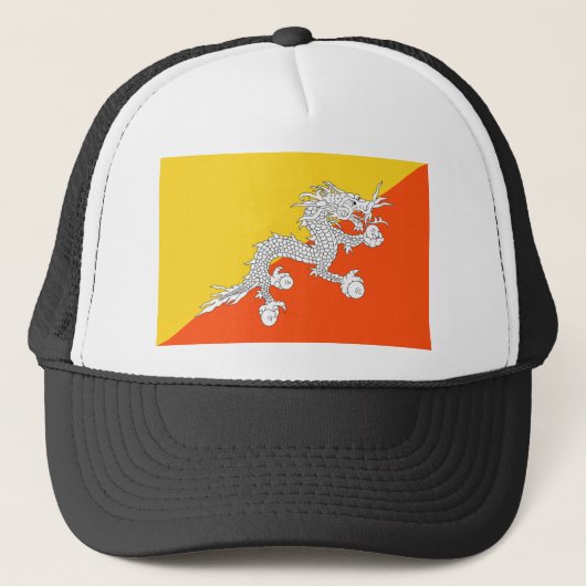 Bhutan Flag Trucker Pet (Voorkant)