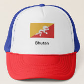 Bhutan Flag Trucker Pet (Voorkant)